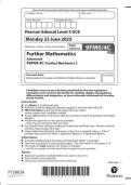 Pearson Edexcel a level Further Mathematics&vert; question paper  &vert;2025&vert;9FM0&sol;4c&vert;