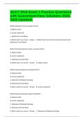 ACCT 2010 Exam 1 Practice Questions with Guaranteed Pass Solutions 2025-2026 Updated&period;