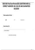 ISDS 3003 Final Exam Review &lpar;2025&rpar; &ndash; Complete Questions and Correct Answers &lpar;Solved for Guaranteed Success&rpar;