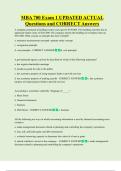 LSUS MBA 700 Module 1 UPDATED  ACTUAL Questions and CORRECT  Answers 