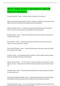 ACCT 2010 Exam 3 Questions and All Correct Answers&period;
