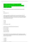 ACCT 2010 Exam 3 Study Guide Questions and Actual Answers 2025-2026 Updated&period;