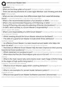 SAFe Scrum Master Cert Exam Questions and Answers 100&percnt; Pass &vert;Already Graded A&plus;&vert; Verified and Updated &vert;Actual 2025&sol;2026 Cheat Sheet
