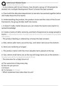Safe Scrum Master Exam Exam Questions and Answers 100&percnt; Pass &vert;Already Graded A&plus;&vert; Verified and Updated &vert;Actual 2025&sol;2026 Cheat Sheet