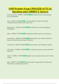 GISP Practice Exam UPDATED ACTUAL  Questions and CORRECT Answers 