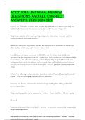 ACCT 2010 UNT FINAL REVIEW QUESTIONS AND ALL CORRECT ANSWERS 2025-2026 SET&period;