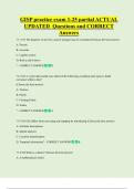 GISP practice exam 1-25 partial ACTUAL   UPDATED  Questions and CORRECT  Answers 