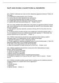 NUR 3450 EXAM 4 QUESTIONS & ANSWERS