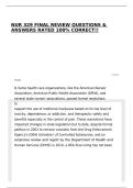 NUR 329 FINAL REVIEW QUESTIONS & ANSWERS RATED 100&percnt; CORRECT&excl;&excl;
