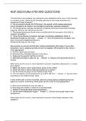 NUR 3500 EXAM 4 REVIEW QUESTIONS