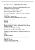 NUR 3500 EXAM 3 QUESTIONS & ANSWERS