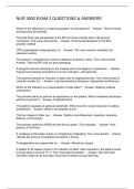 NUR 3500 EXAM 2 QUESTIONS & ANSWERS