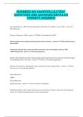 BUSINESS 101 CHAPTER 1&comma;2&comma;3 TEST QUESTIONS AND ADVANCED DETAILED CORRECT ANSWERS&period;
