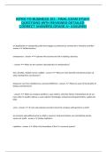 INTRO TO BUSINESS 101 - FINAL EXAM STUDY QUESTIONS WITH REVIEWED DETAILED CORRECT ANSWERS