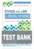 Test Bank For Ethics and Law in Dental Hygiene 4th Edition by Kristin Minihan-Anderson&vert;&vert;ISBN NO&colon;10&comma;0323761194&vert;&vert;ISBN NO&colon;13&comma;978-0323761192&vert;&vert;All Chapters&vert;&vert;Complete Guide A&plus;