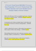 CVA Level 1 Exam Newest 2025-2026&sol; CVA Level 1  Exam Preparation &sol;CVA Level 1 Practice Exam With  Complete Questions And Correct Detailed Answers  &vert;Already Graded A&plus;&lpar;Newest Version&excl;&rpar;