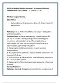 Medical-Surgical Nursing Test Bank &mdash; Ignatavicius 11th Edition &vert; Comprehensive NCLEX&sol;HESI Review with 20 MCQs per Chapter & Verified Rationales