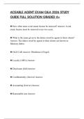 ACEABLE AGENT EXAM Q&A 2026 STUDY GUIDE FULL SOLUTION GRADED A&plus;