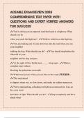 ACEABLE EXAM REVIEW 2025 COMPREHENSIVE TEST PAPER WITH QUESTIONS AND EXPERT VERIFIED ANSWERS FOR SUCCESS