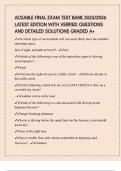 ACEABLE FINAL EXAM TEST BANK 2025&sol;2026 LATEST EDITION WITH VERIFIED QUESTIONS AND DETAILED SOLUTIONS GRADED A&plus;