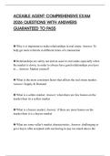 ACEABLE AGENT COMPREHENSIVE EXAM 2026 QUESTIONS WITH ANSWERS GUARANTEED TO PASS