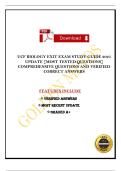 UCF BIOLOGY EXIT EXAM STUDY GUIDE 2025 UPDATE &lbrack;MOST TESTED QUESTIONS&rsqb; COMPREHENSIVE QUESTIONS AND VERIFIED CORRECT ANSWERS 