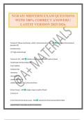 NUR 631 MIDTERM EXAM QUESTIONS WITH 100&percnt; CORRECT ANSWERS &vert; LATEST VERSION 2025&sol;2026&period;