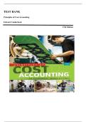 TEST BANK FOR Principles of Cost Accounting 17th Edition by Edward Vanderbeck , ISBN: 9781305087408 |All Chapters Covered| Guide A+