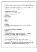 HS 3400 Exam 1 practice questions With Complete Solutions
