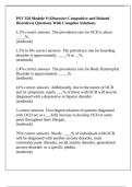 PSY 350 Module 9 &lpar;Obsessive-Compulsive and Related Disorders&rpar; Questions With Complete Solutions