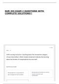 NUR 355 EXAM 2 QUESTIONS WITH COMPLETE SOLUTIONS&excl;&excl;