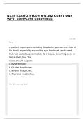 N125 EXAM 2 STUDY Q'S 152 QUESTIONS WITH COMPLETE SOLUTIONS&period;