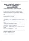 Kappa Alpha Psi Practice Test  Questions And Correct  Answers 2025&sol;2026