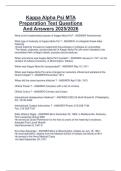 Kappa Alpha Psi MTA  Preparation Test Questions  And Answers 2025&sol;2026