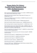 Kappa Alpha Psi History  Practice Exam Questions And  100&percnt; Verified Answers  2025&sol;2026
