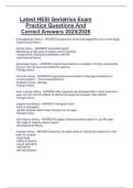 Latest HESI Geriatrics Exam  Practice Questions And  Correct Answers 2025&sol;2026 