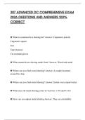 307 ADVANCED DC COMPREHENSIVE EXAM 2026 QUESTIONS AND ANSWERS 100&percnt; CORRECT