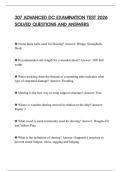 307 ADVANCED DC EXAMINATION TEST 2026 SOLVED QUESTIONS AND ANSWERS