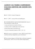 AA&sol;ENVOY CSA TRAINING COMPREHENSIVE EXAM 2026 QUESTIONS AND ANSWERS 100&percnt; CORRECT