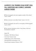 AA&sol;ENVOY CSA TRAINING EXAM SCRIPT 2026 FULL QUESTIONS AND CORRECT ANSWERS ALREADY PASSED