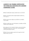 AA&sol;ENVOY CSA TRAINING CERTIFICATION TEST PAPER 2026 QUESTIONS WITH ANSWERS GUARANTEED TO PASS