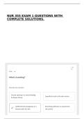 NUR 355 EXAM 1 QUESTIONS WITH COMPLETE SOLUTIONS&period;