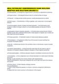 ORAL PATHOLOGY COMPREHENSIVE EXAM 2025&sol;2026 QUESTIOS AND SOLUTIONS GRADED A&plus;