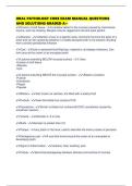 ORAL PATHOLOGY CORE EXAM MANUAL QUESTIONS AND SOLUTIONS GRADED A&plus;