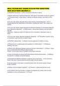 ORAL PATHOLOGY EXAMS EVALUATION QUESTIONS AND SOLUTIONS GRADED A&plus;