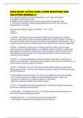 SANS SEC401 ACTUAL FINAL PAPER QUESTIONS AND SOLUTIONS MARKED A&plus;