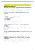 SANS SEC401 MAIN EXAMINATION SETS QUESTIONS AND SOLUTIONS MARKED A&plus;