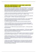 SWM DEQ COMPREHENSIVE EXAM SHEET QUESTIONS AND SOLUTIONS GRADED A&plus;TIP