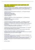 WGU D002 COMPREHENSIVE EXAM QUESTIONS AND SOLUTIONS RATED A&plus;