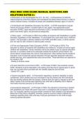 WGU D002 CORE EXAMS MANUAL QUESTIONS AND SOLUTIONS RATED A&plus;
